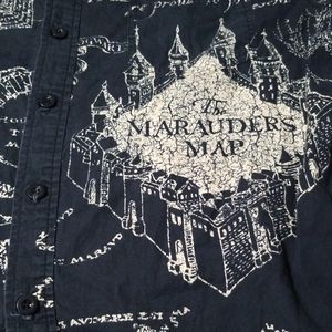 Harry Potter Marauders Map Button Down Shirt